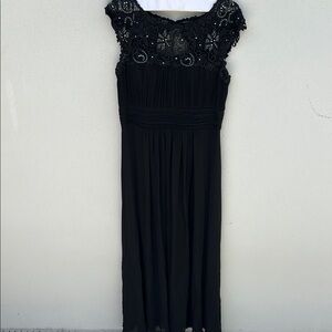 Ever Pretty Black Lace Sequin Sleeveless Evening Dress Size 4XL (14-16)